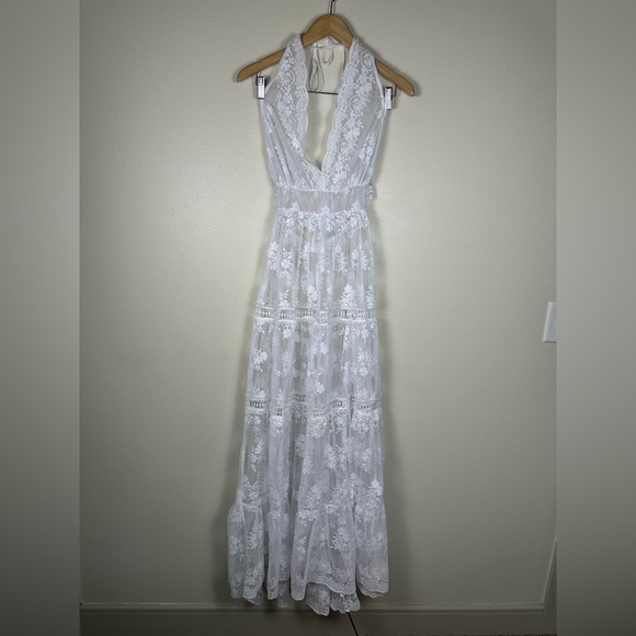 Anna Sui Dresses & Skirts - ANTICA SARTORIA by Giacomo Cinque Bohemian Lace Sheer Ibiza Vacation Maxi Dress